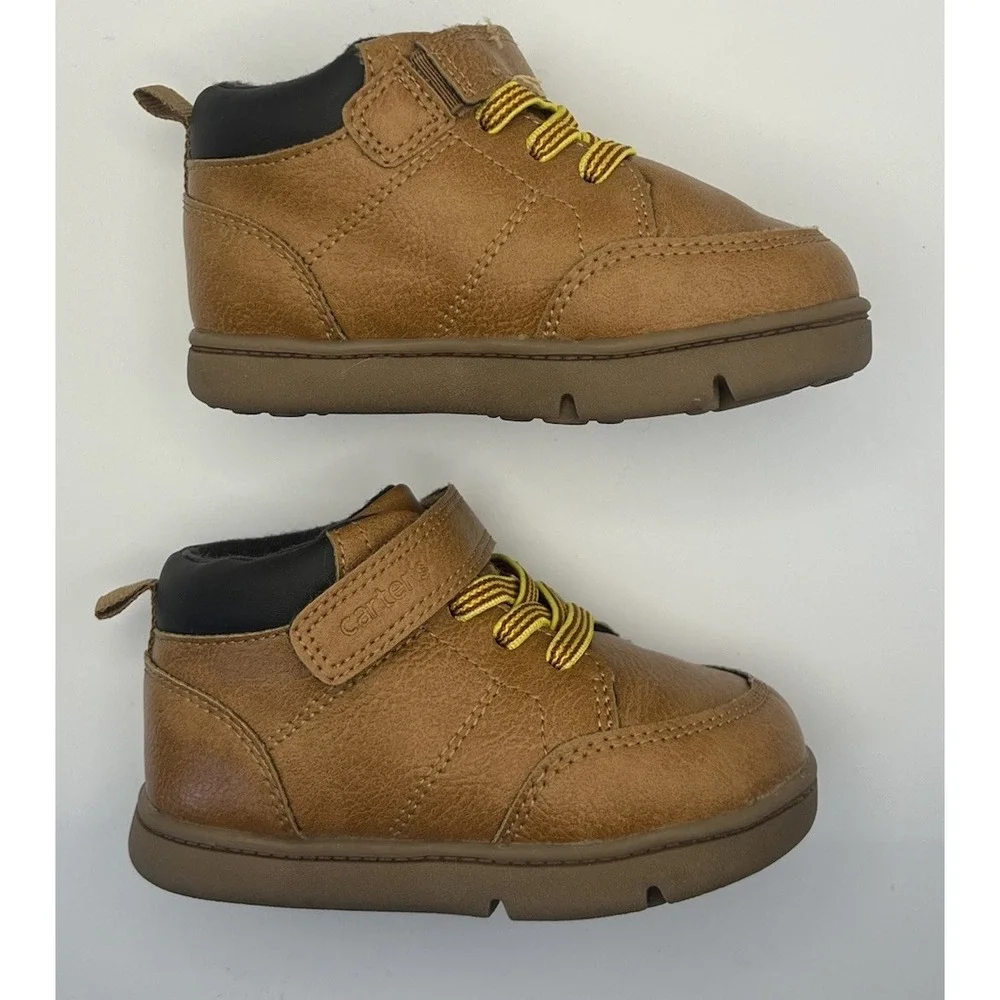 Carters Toddler‎ Boots Brown Size 5M Excellent Condition